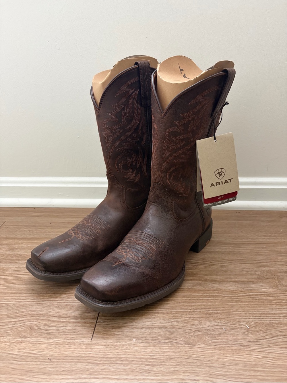 Ariat Sport Herdsman Brown Leather Cowboy Boots